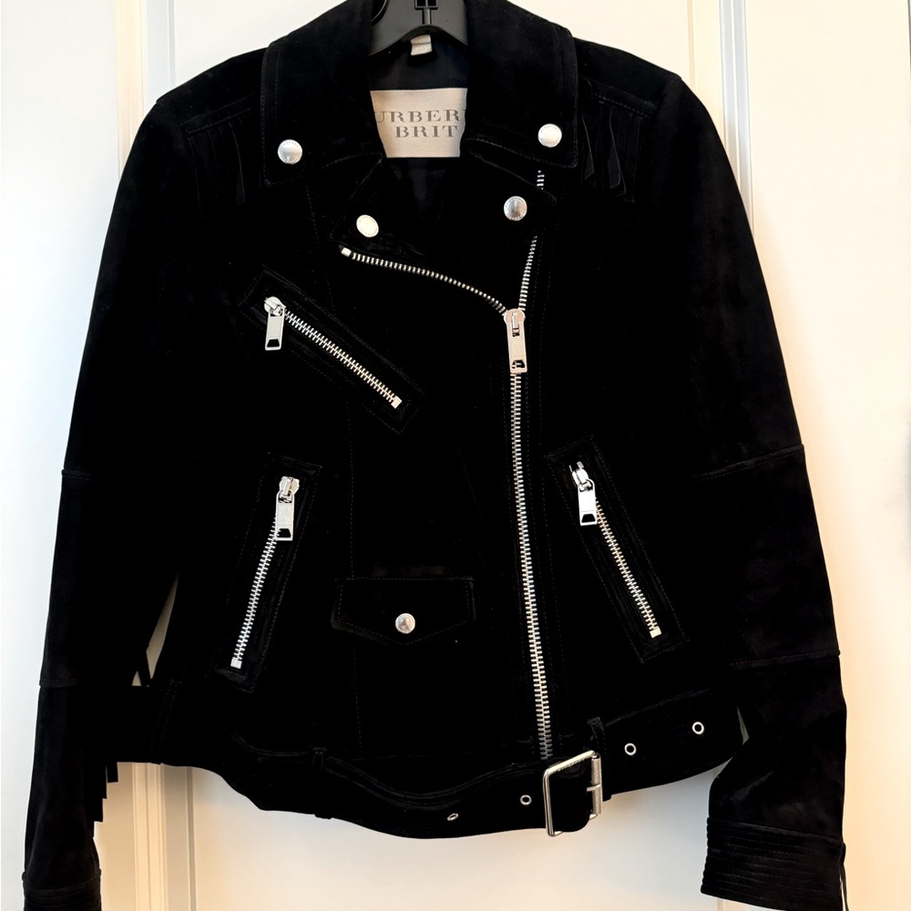 Burberry suede leather coat. Women’s size 6